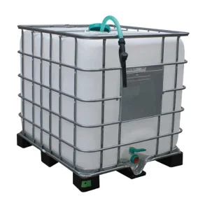 Palletank Stationr IBC vandtank 1000 Ltr Tank with Transfer Pump and Hose Kit