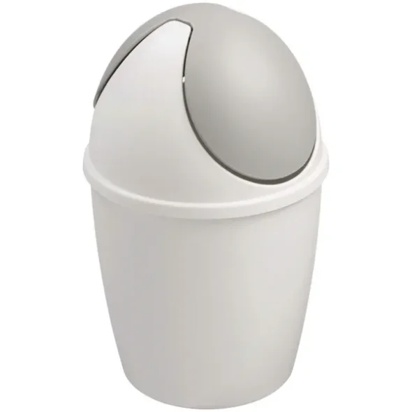 Affaldsspand med vippelg 1,5 l, hvid