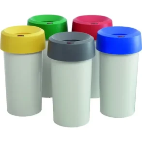 Affaldsspand, Rotho Mode  38cm 50 L lysegr, plast 4stk/krt