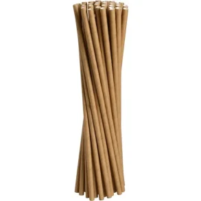 Sugerr 19,5cm, 6mm, brun, papir 5000 stk