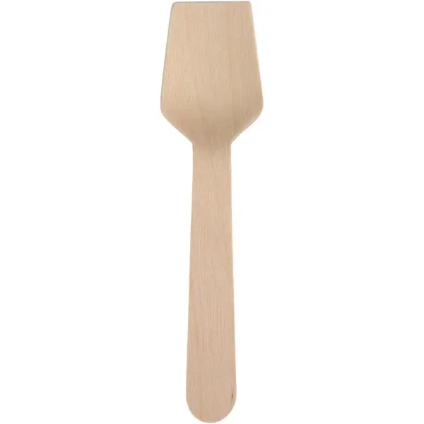 Isspade,Gastro, 9,5cm, brun, birketræ, komposterbar 2000stk