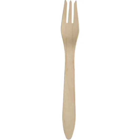 Gaffel, 18,2cm, brun, birketr, premium, komposterbar, 2000 stk