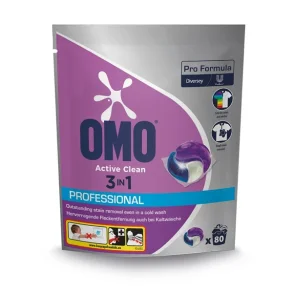 Omo Active Clean 3 i 1, tabs i pose, 80 STK
