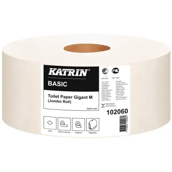 Katrin Basic Gigant Midi Toilet M, Natur, 1-lags 435m 6rl/krt 