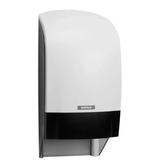 Dispenser Toiletpapir Katrin system Til 2 ruller Plast Hvid