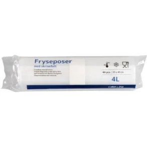 Frysepose, 4 l, klar, LDPE/virgin, 20x38cm 30rl/kolli