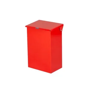 Affaldsspand med lg 27 liter, Rd