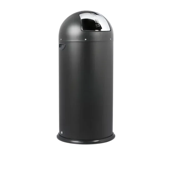 Push Bin 52 L sort Pulverlakeret stl
