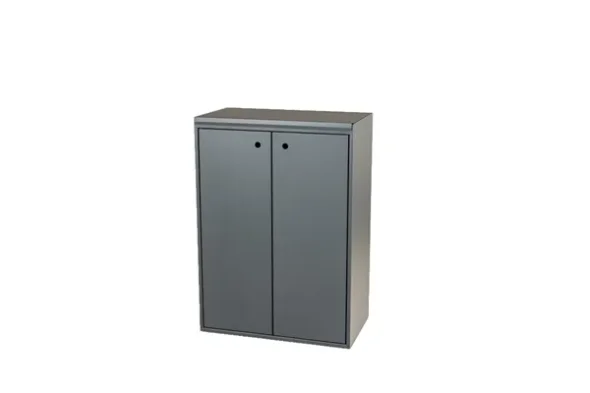 3 stations (3x60 ltr) Lukket indkast, Gr - Softclose