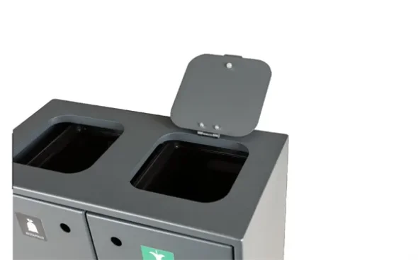 Klaplg til 60 ltr. indkast (105928/kvadratisk), Gr