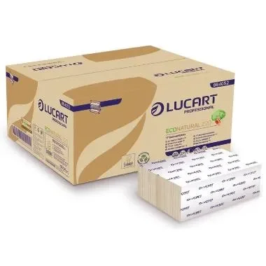 Lucart Hndkldeark EcoNatural Z-fold 2-lag 20x24 cm 3000ark
