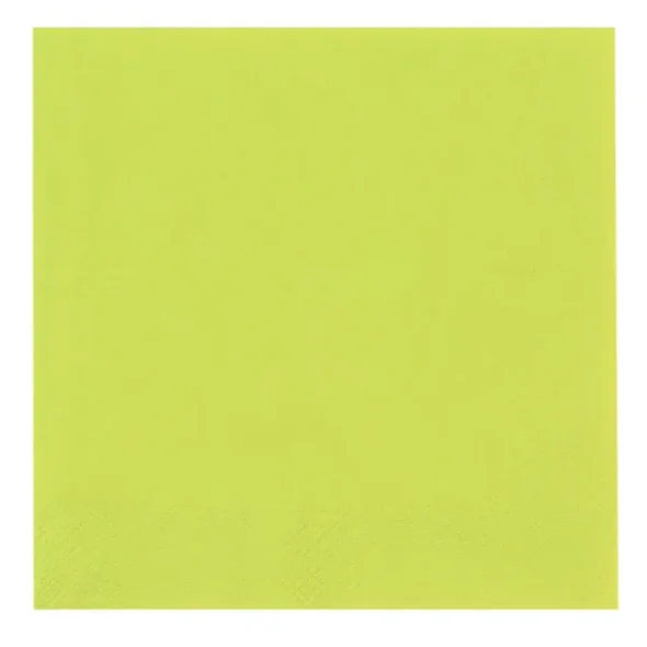 Frokostserviet, Gastro 3-lags 1/4 fold 33x33cm lime 1680 stk/kolli