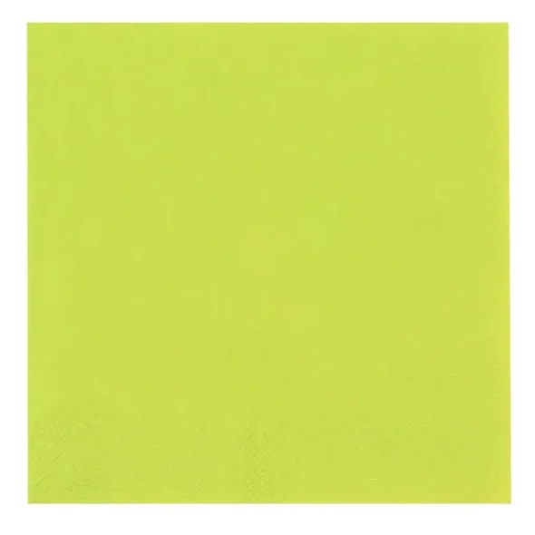 Middagsserviet Gastro-Line 3-lags 1/4 fold, 40x40 cm lysegrn/kiwi 1400 stk