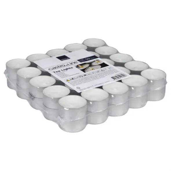 Fyrfadslys, Emotion, 3,9cm, hvid, 6 timer, paraffin 50stk/pak