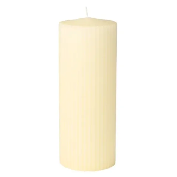 Bloklys Rillede 18cm, 7cm, champagne 77 timer 12stk
