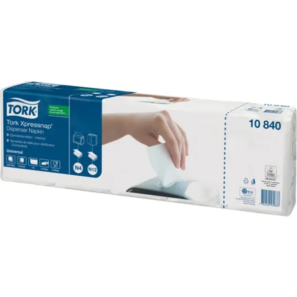 Dispenserserviet Tork Xpressnap N4 Universal 1-lags 9000stk/kolli