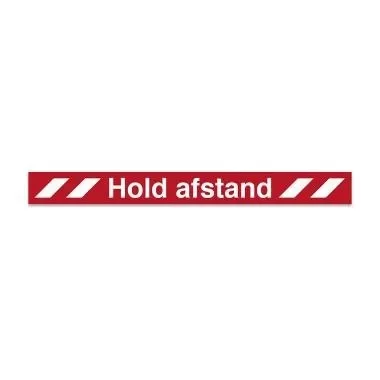 Gulvmrke Hold afstand 100x1000 mm 0.2mm Rd