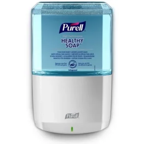 Dispenser til sbe berringsfri Purell ES6 m. batterier, hvid
