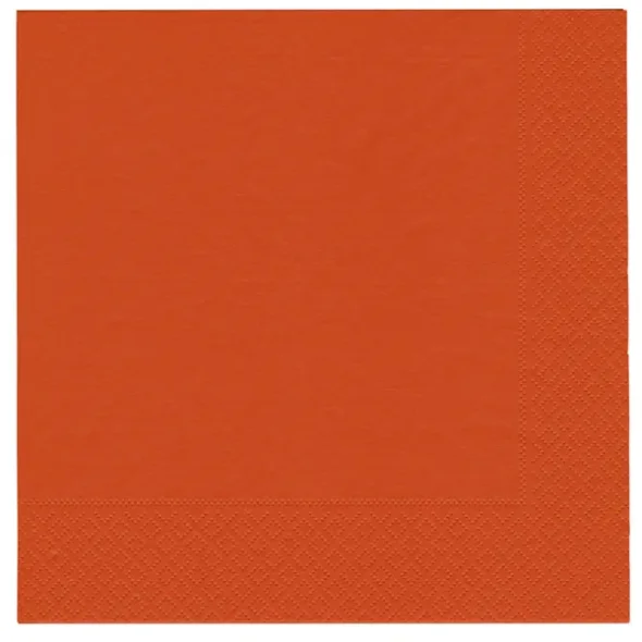 Serviet 2lags 40x40 cm 1/4 orange 2000 stk