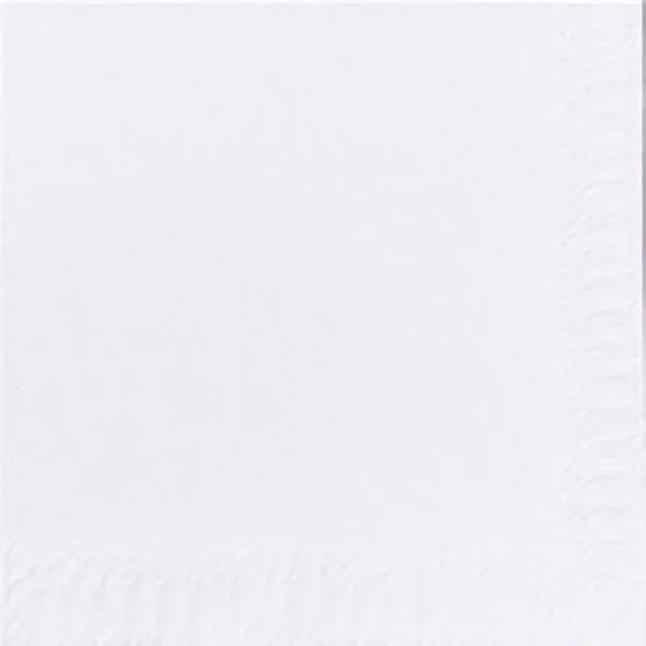 Kaffeserviet, Duni, 3-lags  24x24cm, hvid 2000stk