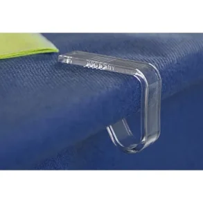 Borddug klemme, 1,9x4,1cm, hvid, plast, til dug 36stk/pak