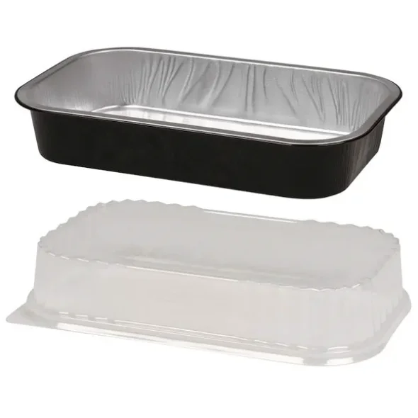 Aluminiumsbakke Ready2Cook 26,5x16,2x4,7cm,sort 1400ml 300stk