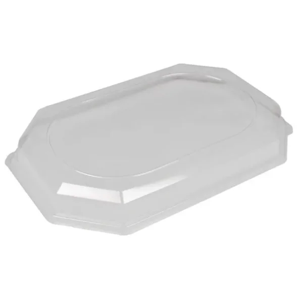 Lg 46,5x31,5x6,3cm klar APET t/serveringsfad 132464, 50stk