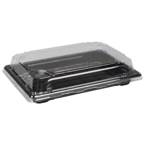 Sushibakke og lg, 5, 18,5x13x2cm, sort, PS 400stk