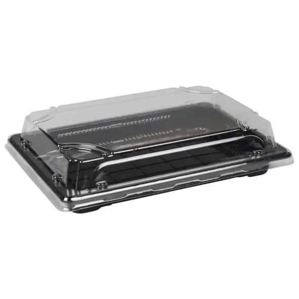 Sushibakke og lg, 5, 18,5x13x2cm, sort, PS 400stk