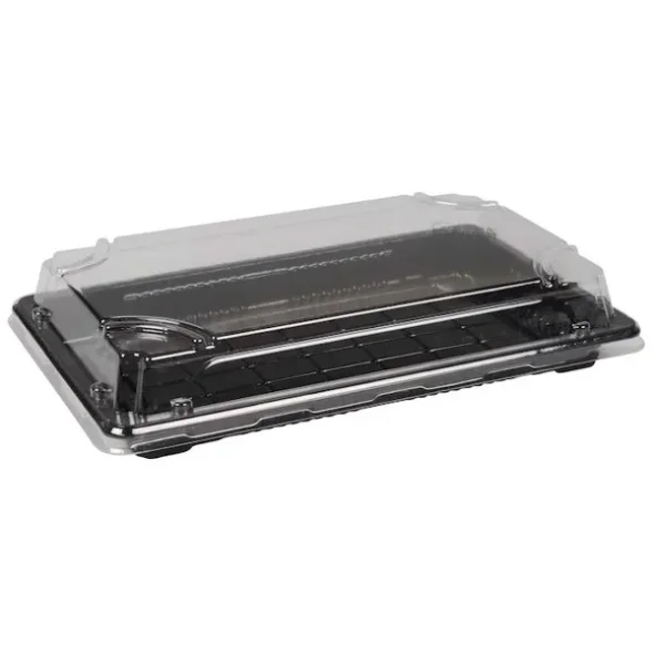 Sushibakke og lg, 7, 22x13,5x2cm, sort, PS 400stk