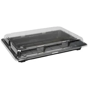 Sushibakke og lg, 11, 26x18,7x2,3cm, sort, PS, 200stk