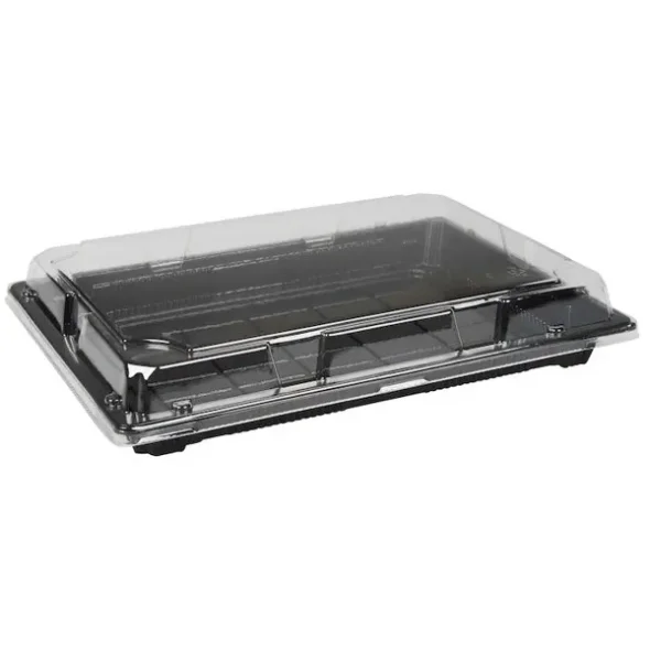 Sushibakke og lg, 11, 26x18,7x2,3cm, sort, PS, 200stk
