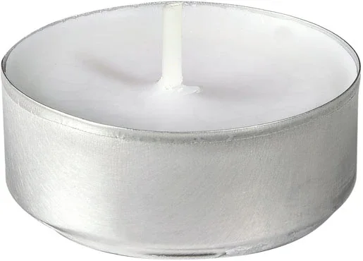 Fyrfadslys, hvid, 4 timer 39mm    10 x 100stk