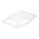 Deckel Bistro Warm 2 F�cher, 254x174x23mm klar 300 Stk