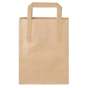 Brepose 4.9ltr L180xB80xH220mm 70g Papir Med Hank Brun 250stk 