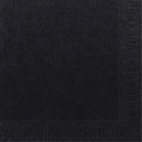 Duni Tissue Serviet 2 lags Sort 33x33 2000 stk