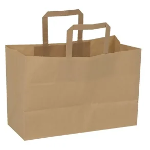 Brepose 32x22x26cm 21 l, 80 g/m2, brun papir m/hank 175stk