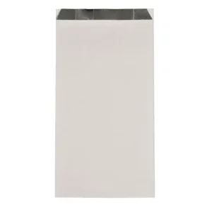 Grillpose, 29x16x5,5cm, 60 g/m2, hvid, papir/aluminium, med sidefals 1000stk