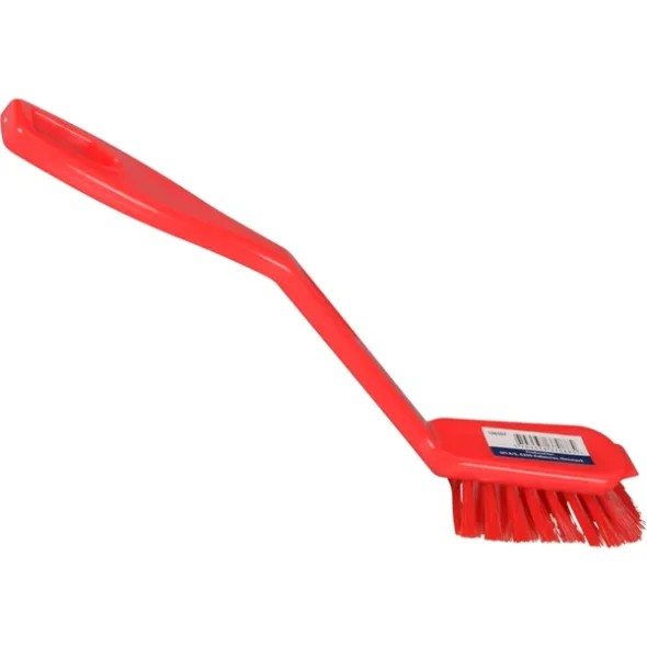 Opvaskebrste 23,5cm Rd PP/nylon stive brstehr 10stk/krt