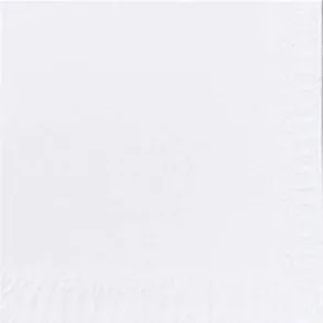 Duni Tissue serv. 2-lags 24x24 cm  1/4 fold hvid 2400stk