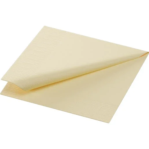 Duni Tissue serv. 3-lags 24x24 1/4 fold buttermilk 2000stk
