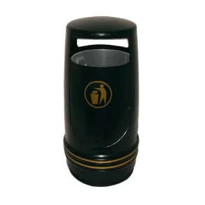 Udendrs affaldsspand, Merlin, 90 l, sort
