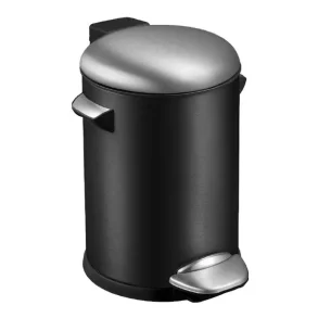 Pedalspand sort brstet stl 3 L