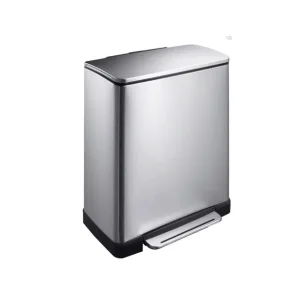 Pedalspand, EKO E-cube, 46 l, stl mat, 2-rums