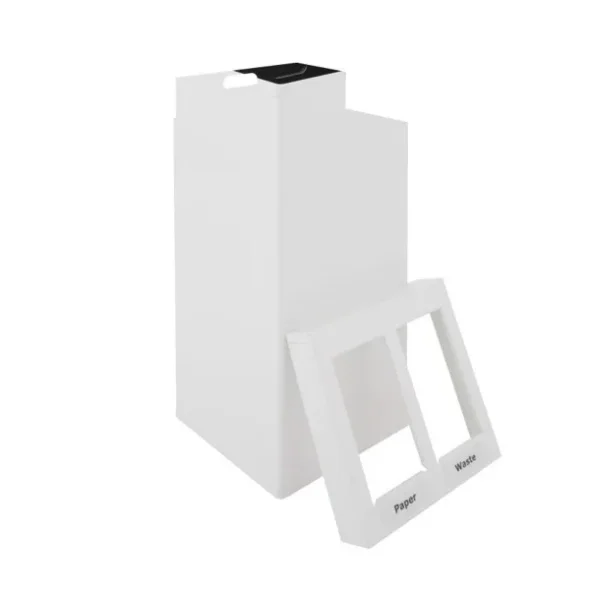 Affaldsspand, Inderspand i metal, brandsikker, hvid, 110 l (52,5 / 52,5)	