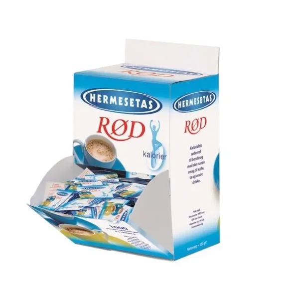 Sdetabletter, Hermesetas rd, 2 stk pr. brev, 1000pak/kolli