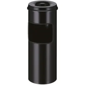 Affaldsspand med askebger, 30 l, sort