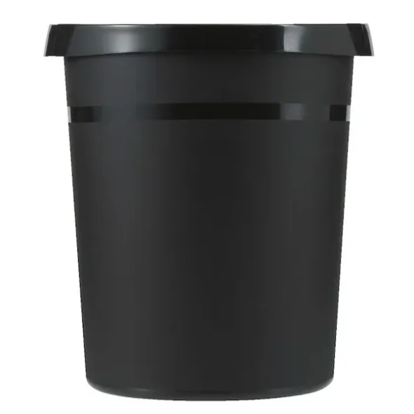 Papirkurv, 18 l, sort, kildesortering mulig 