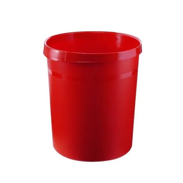 Papirkurv, 18 l, rd kildesortering mulig