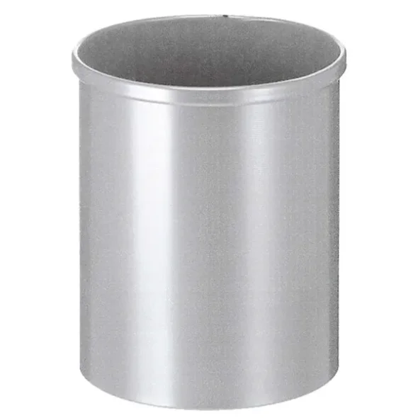 Papirkurv, 15 l, alu metal H:30,5cm x 25,5cm